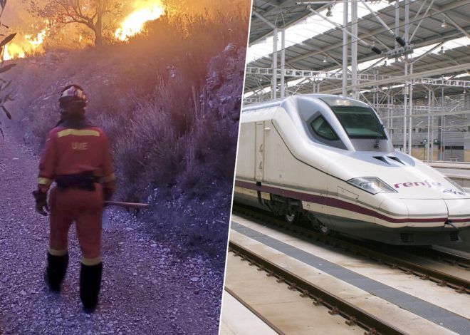 Los megaincendios de Ourense, Zamora y León han paralizado el AVE gallego. Es el enésimo contratiempo en un año horrible para Renfe